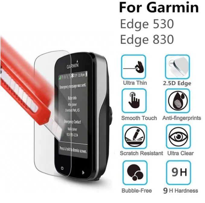 Pelicula de Vidro/Vinil/Capas/ Garmin Edge 530/830/520/820/1000/1030