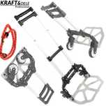 KRAFT&DELE Wózek Magazynowy Transportowy Składany Alu 80kg KD3015