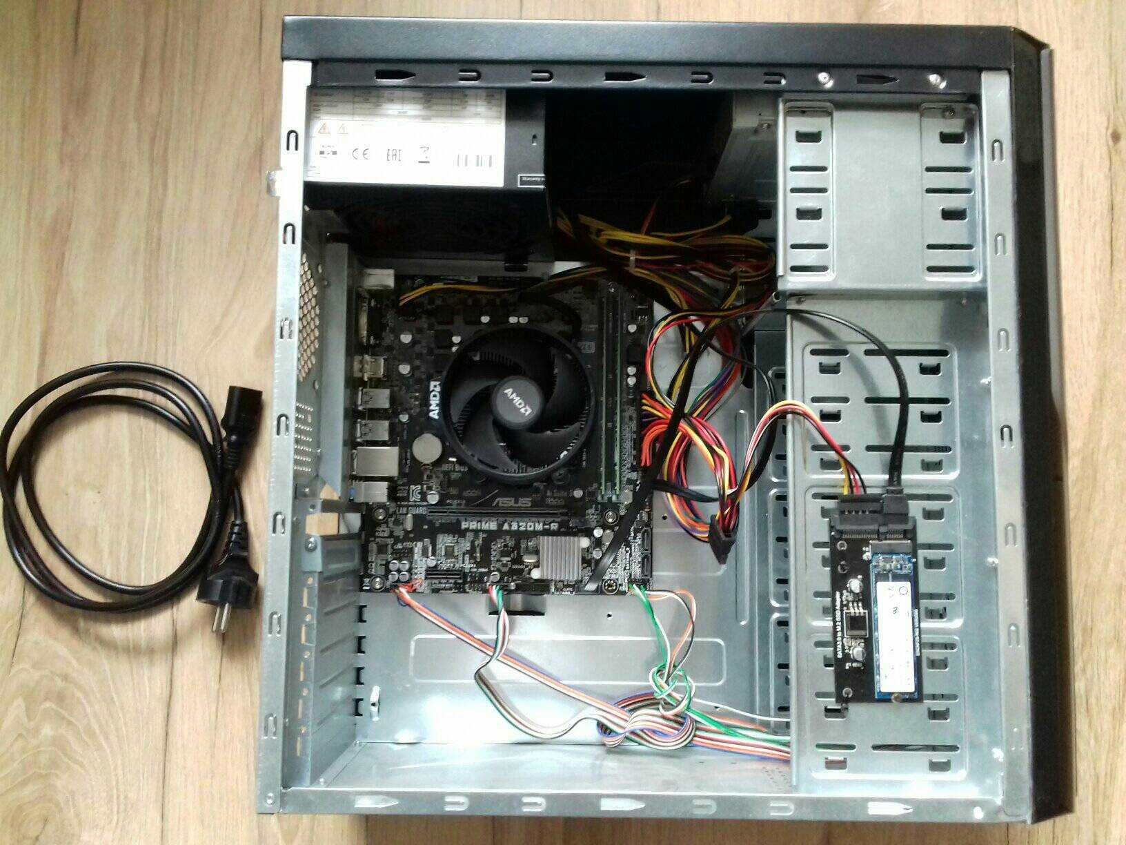 Komputer Asus Prime A320M-R AM4 + Ryzen 3 2200G + RAM 16GB DDR4 + SSD