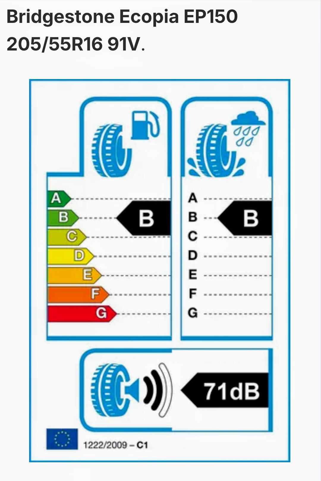 4x Bridgestone Ecopia EP150 205/55 R16 91V
Ecopia EP150
205/55 R16 91
