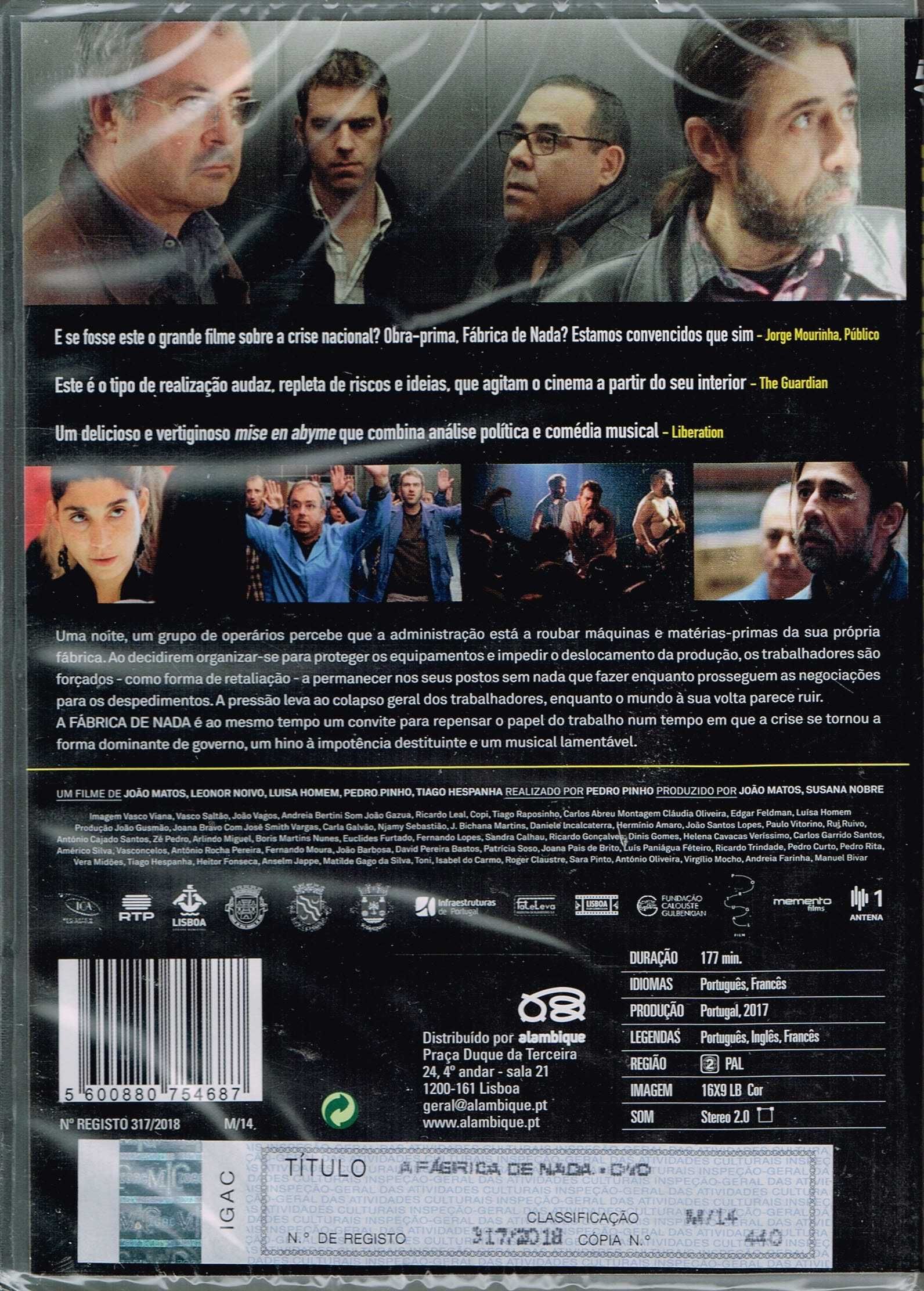 Filme em DVD A Fábrica de Nada - NOVO! SELADO!