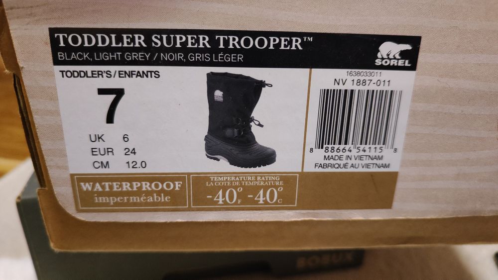 Buty zimowe, śniegowce Sorel r. 24 EU