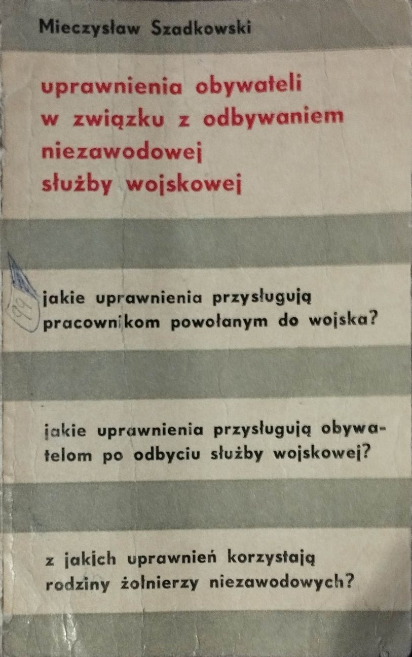 Uprawnienia obywateli w związku z odbywaniem niezawodowej służby wojsk