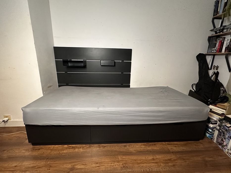 Łóżko Ikea Nordli 90x200 z zagłówkiem