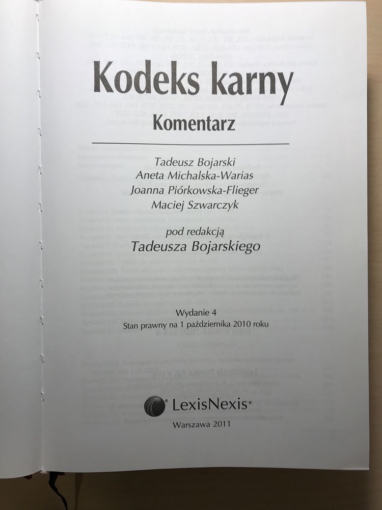 Kodeks karny komentarz - Tadeusz Bojarski