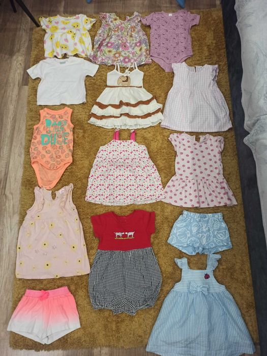 Paka ubranek dziewczęcych rozmiar 74/80 letnie