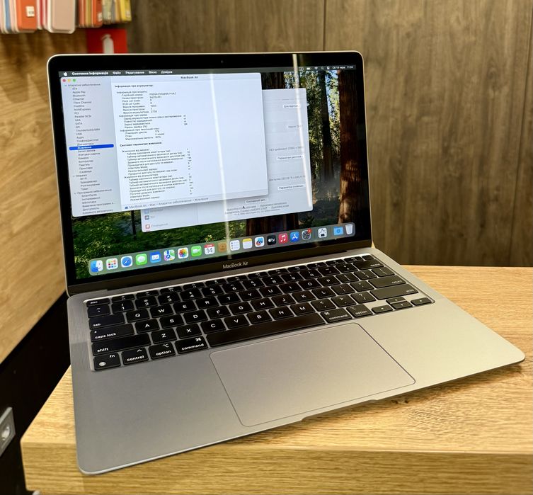 Ноутбук MacBook Air 13 M1 (2020) 8/256Gb Space Gray Магазин Гарантія