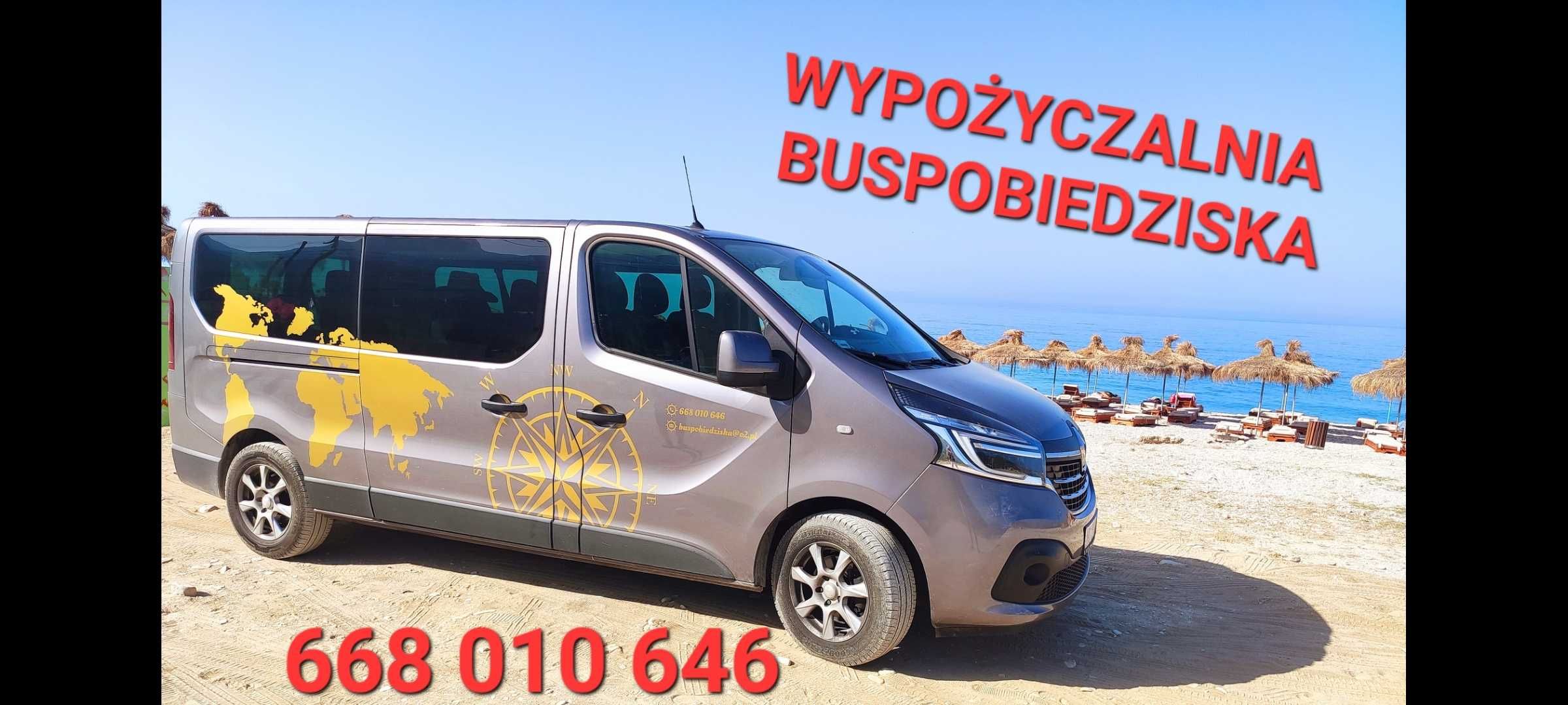 Wypożyczalnia wynajem Bus busów aut  9 osobowych.