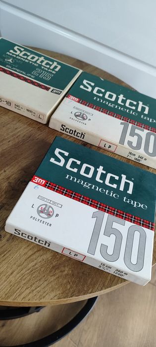 Taśmy magnetofonowe scotch magbetic tape 3 sztuki