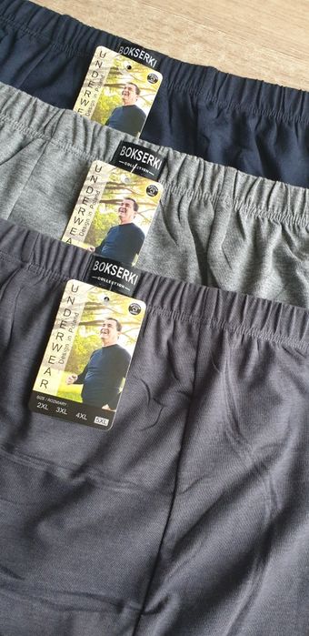 3×bokserki męskie 5XL, bawełniane