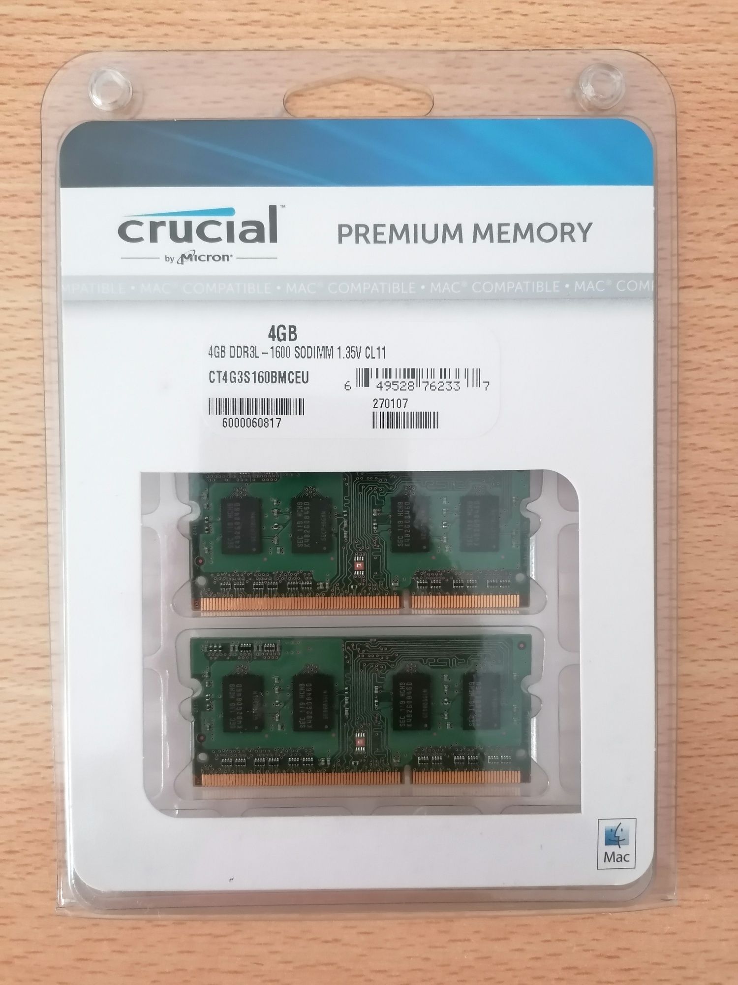 Premium memory 4GB DDR3L - Mac