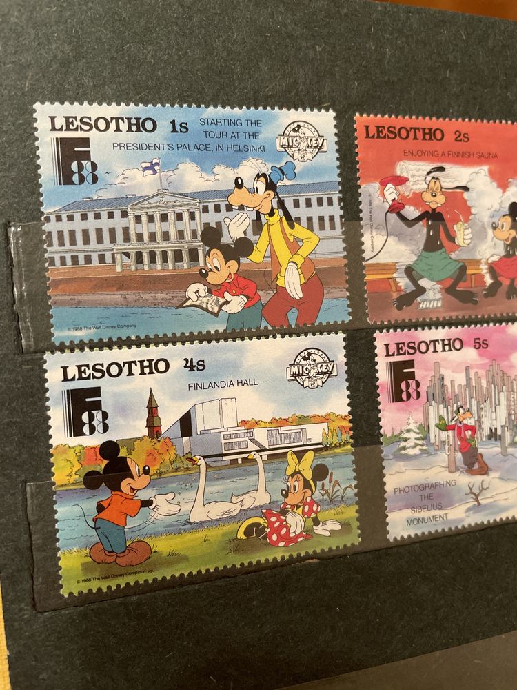 Znaczki pocztowe - LESOTHO - Mickey