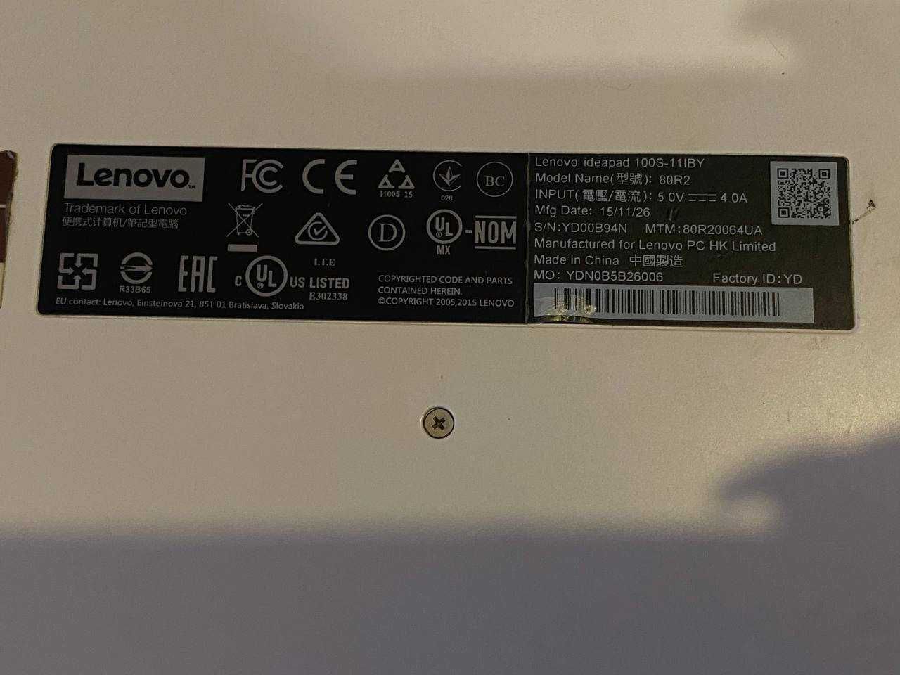 Ультрабук/Нетбук Lenovo IdeaPad 100s-11BY