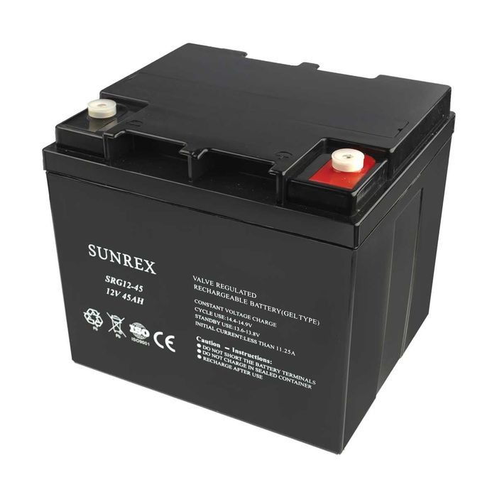 Акумуляторна батарея 12V 45Ah SUNREX гель акумулятор 12В 45Аг
