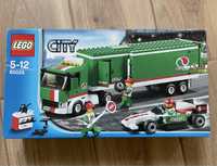 Lego city 60025 ciężarówką ekipy wyścigowej