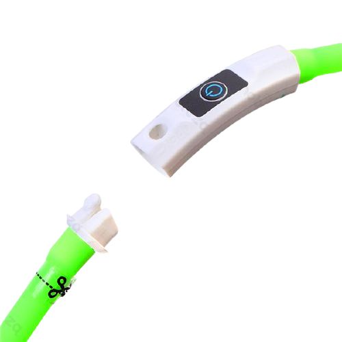 Obroża dla psa opaska świecąca LED ładowanie USB 1x70cm