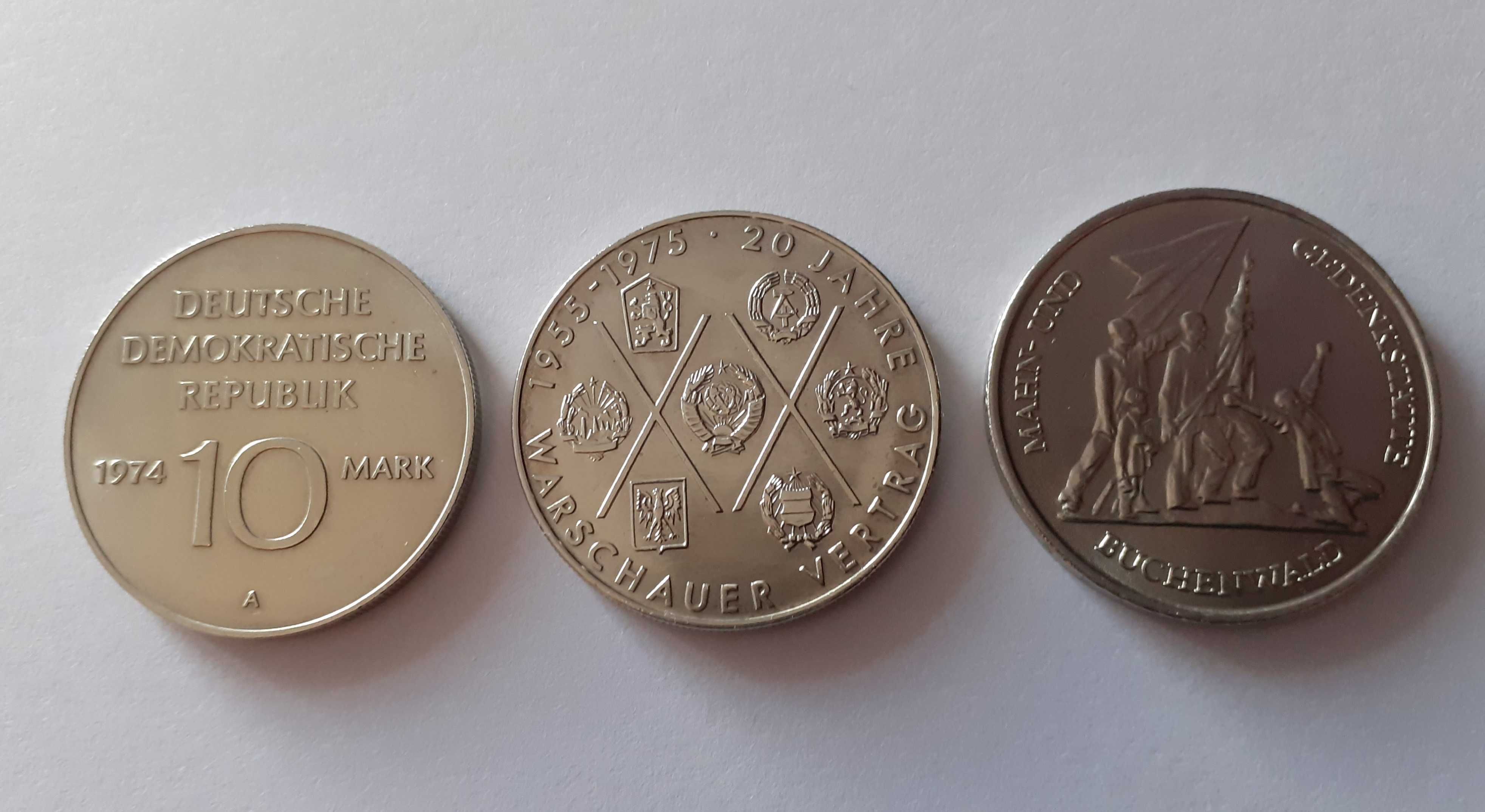 Nowa  Cena ! Zestaw 3 szt  10 Marek  DDR  okolicznościowych