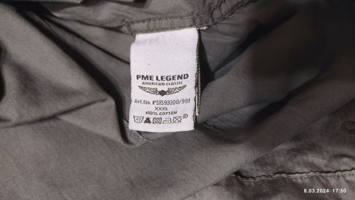 PME Legend XXXL szara  koszula męska
