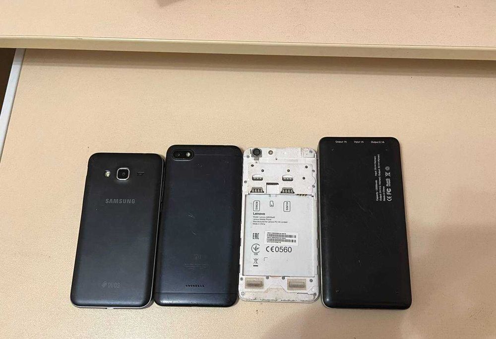3 телефони одним лотом на запчасті + повербанк