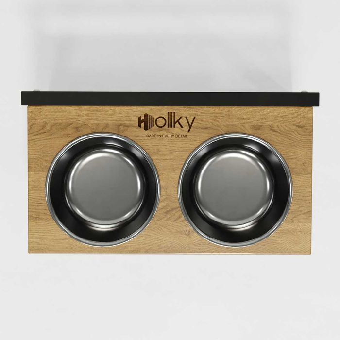 Hollky Flex M — миски на регульованій підставці для середніх собак
