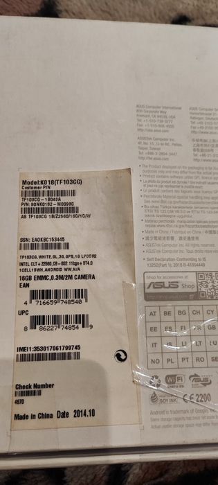 Планшет asus transformer pad