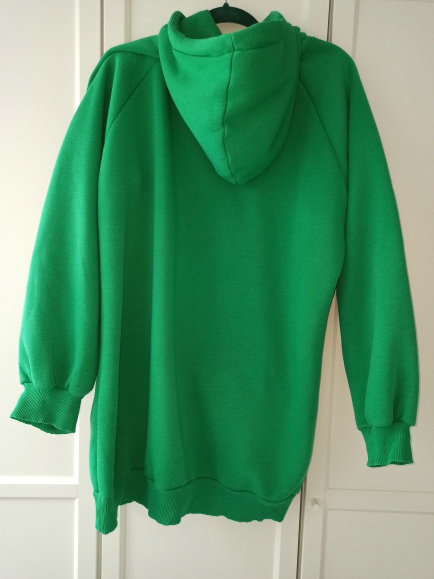 zielona bluza sukienka dresowa r. uni