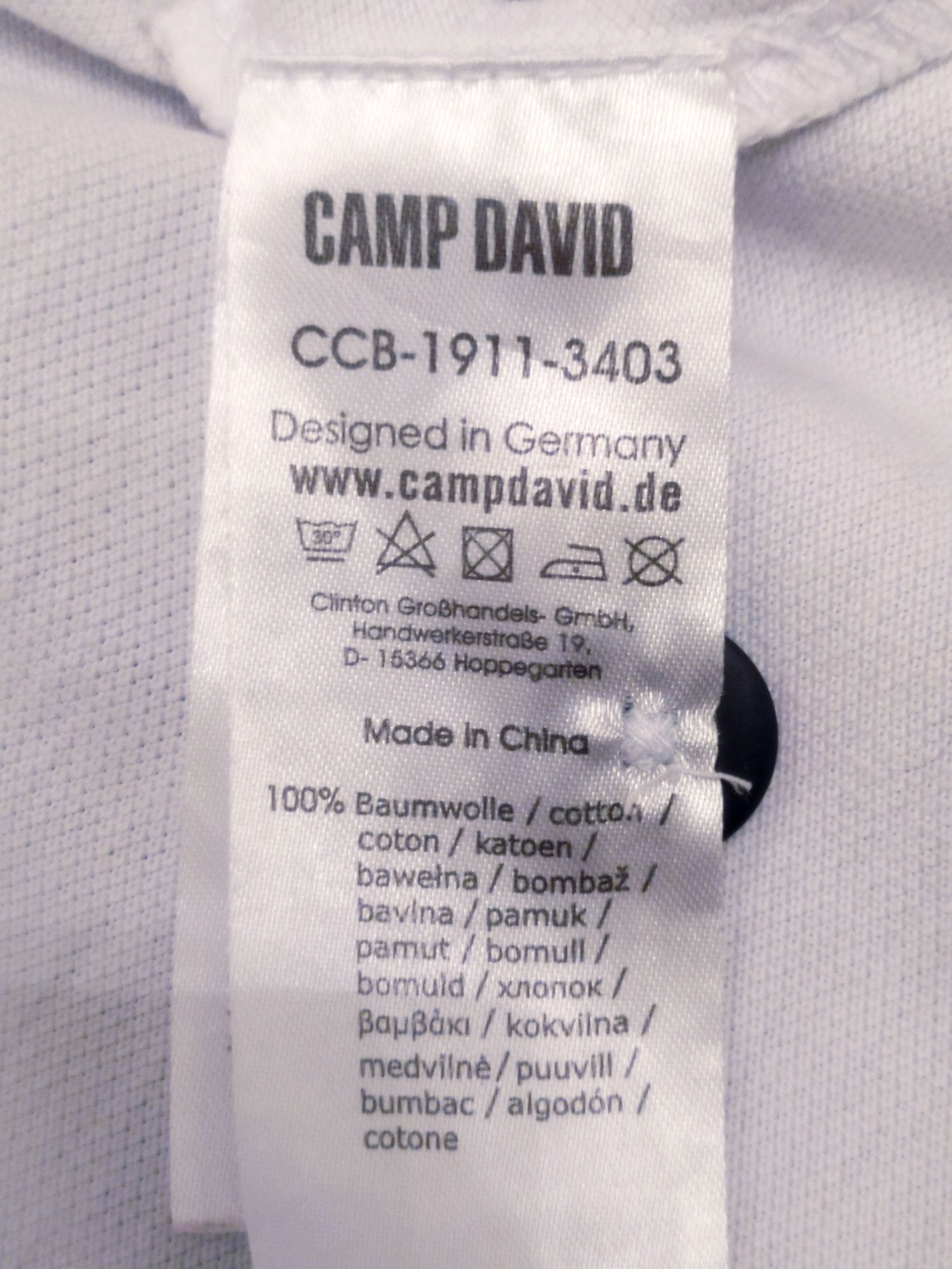 Поло CAMP DAVID Германия, футболка, р.XL, 52-54-56