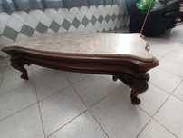 Mesa madeira e mármore