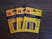 Карта памяти 64 ГБ. Mikro SD  64 Gb. Kodak 64Гб 
UHS-I U3 V30 A1