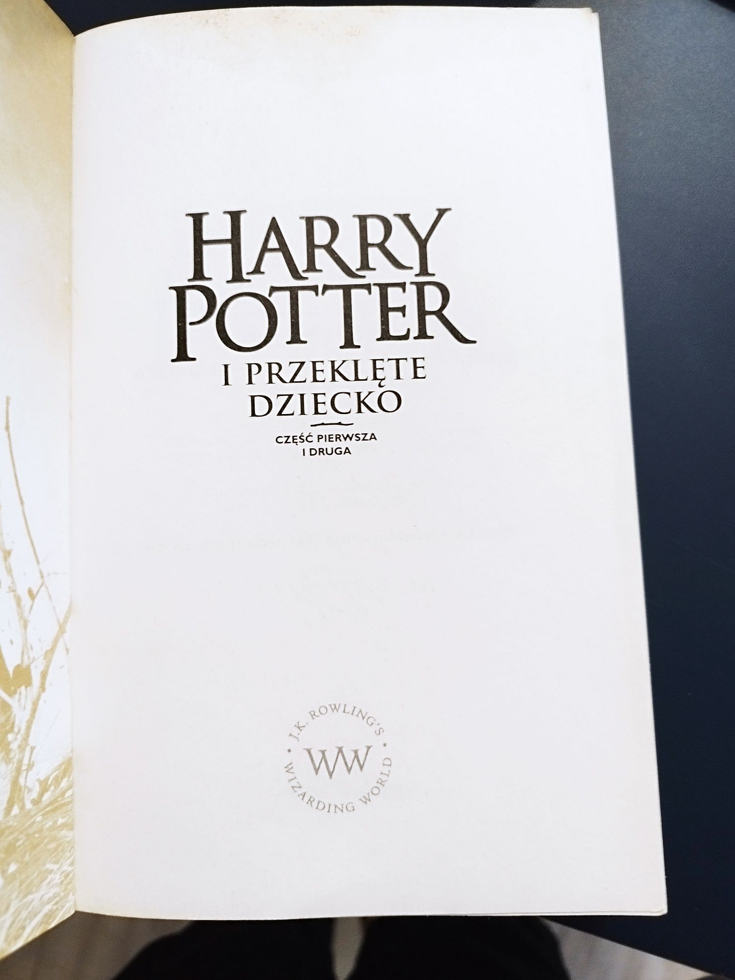 Książka Harry Potter i przęklęte dziecko