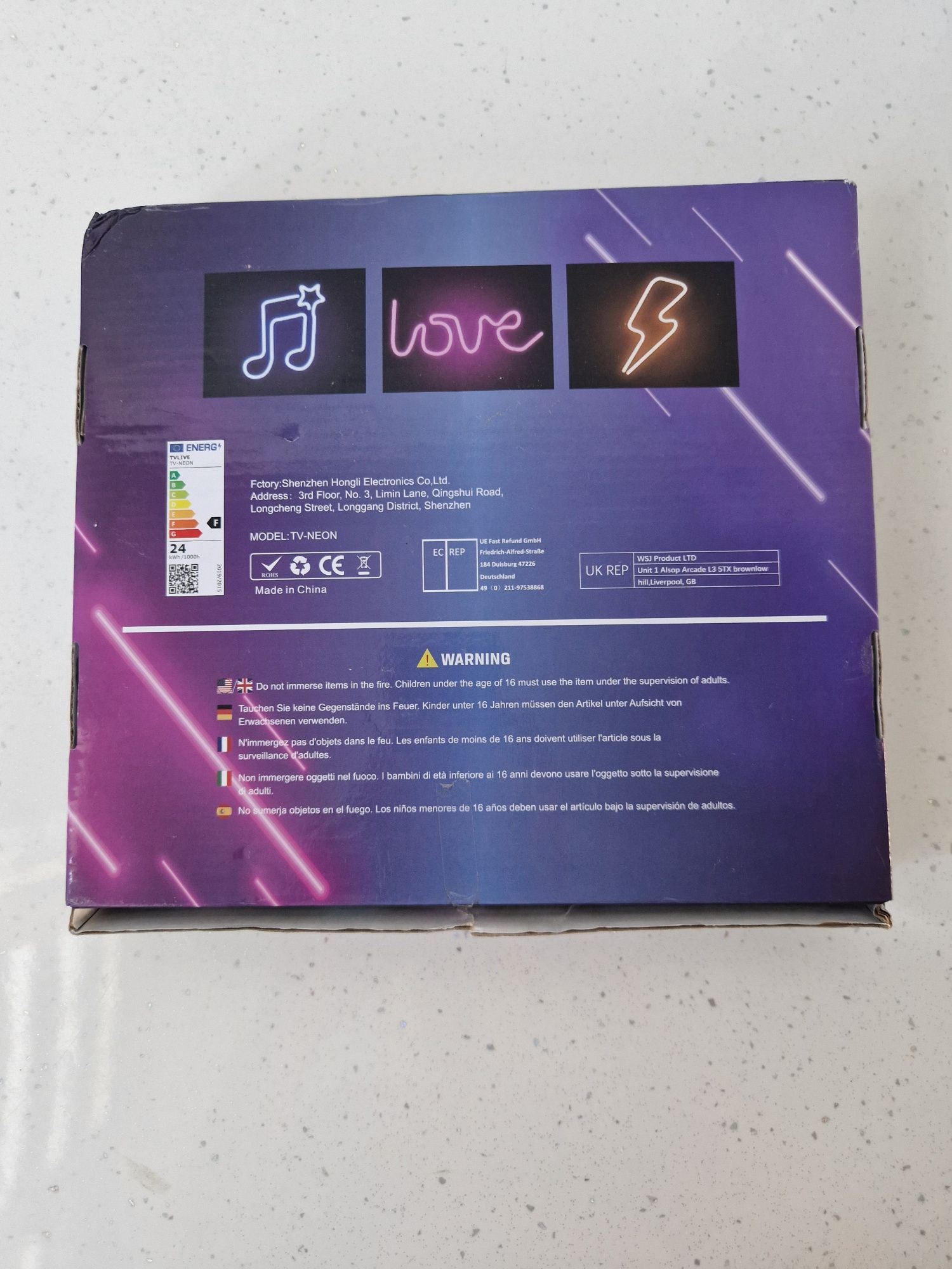 5m taśma LED NEON STRIP, z ściemniaczem i zasilaczem