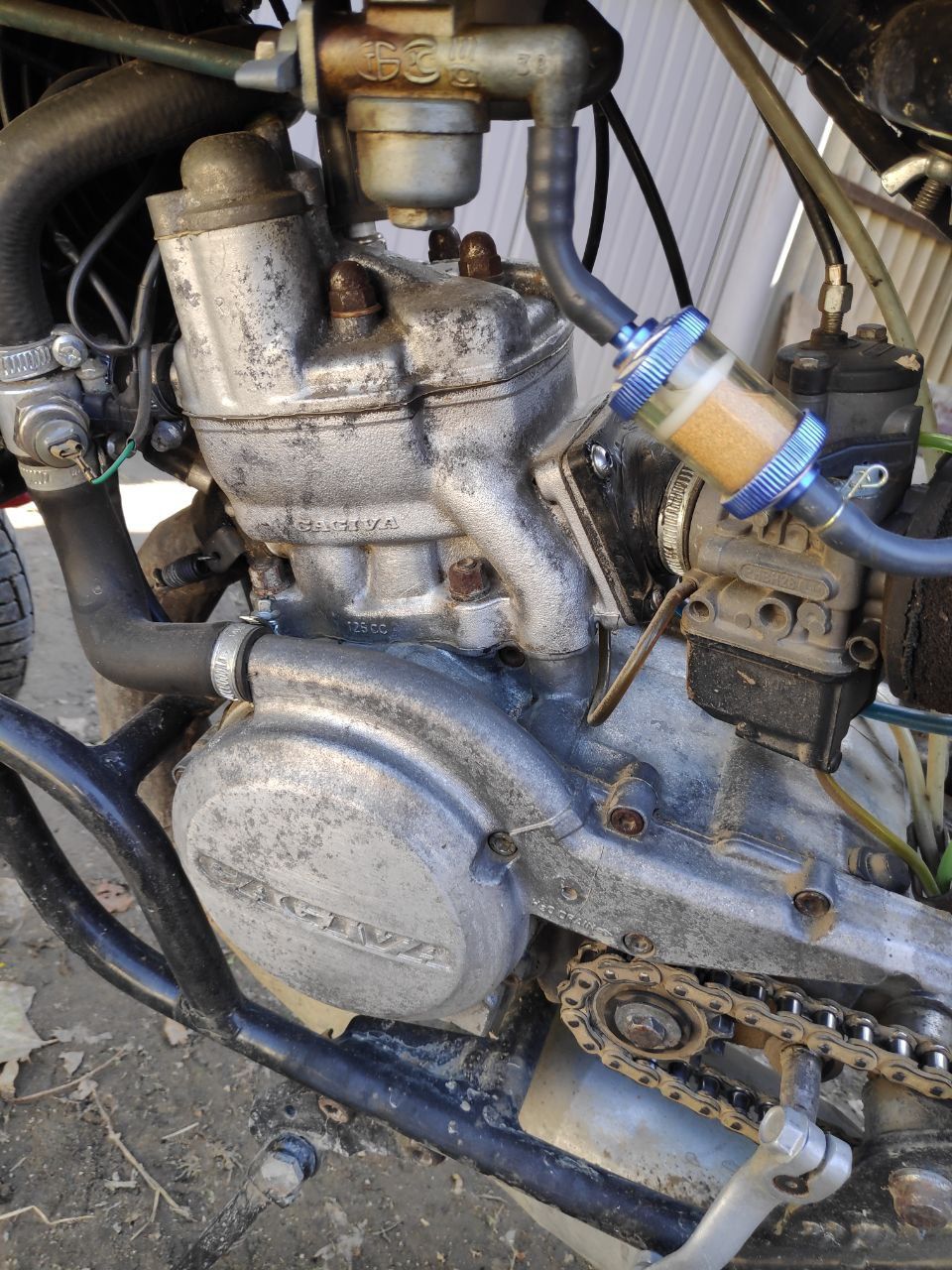 Мотоцикл кастом з двигуном  Cagiva