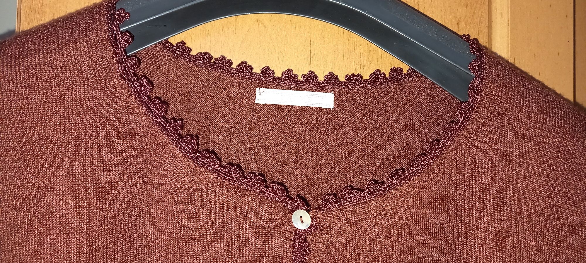 Кардинал,светер,кофта з ажурною в'язкою на ґудзиках. М. Великобританія
