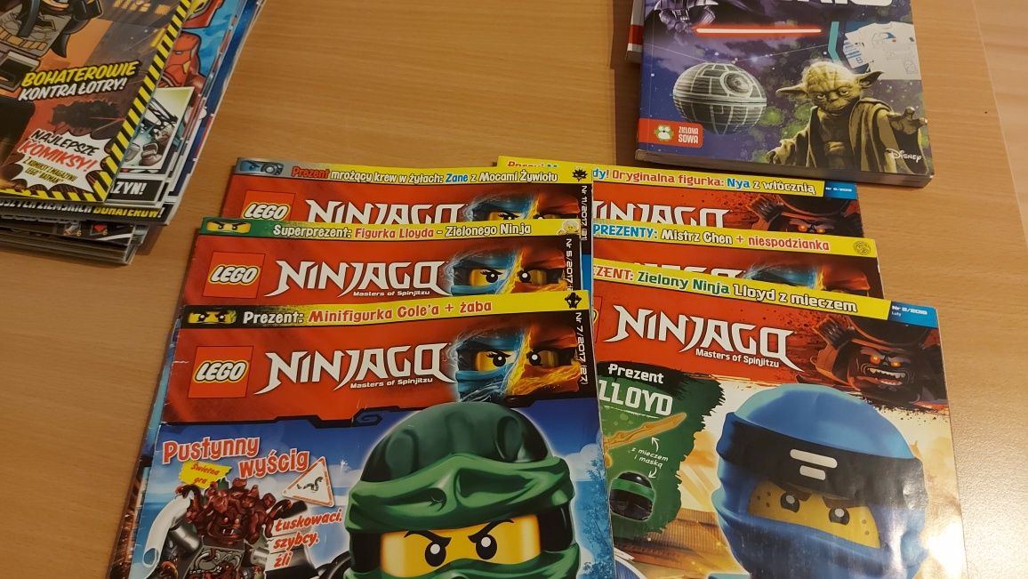 Zestaw gazetek dla dzieci: Lego Ninjago, Lego Marvel, Vito Team