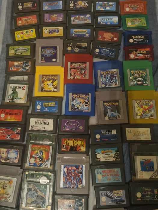 Jogos gameboy pokemon zelda mario dragon ball gba color advance