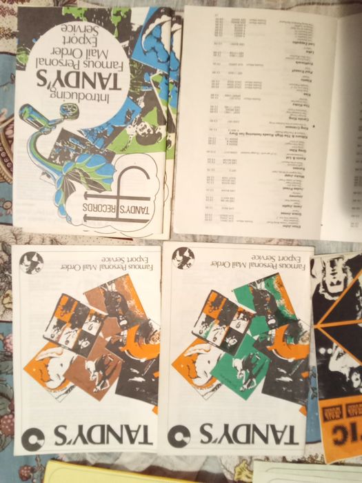Catálogo lista discos LP vinil Tandy s