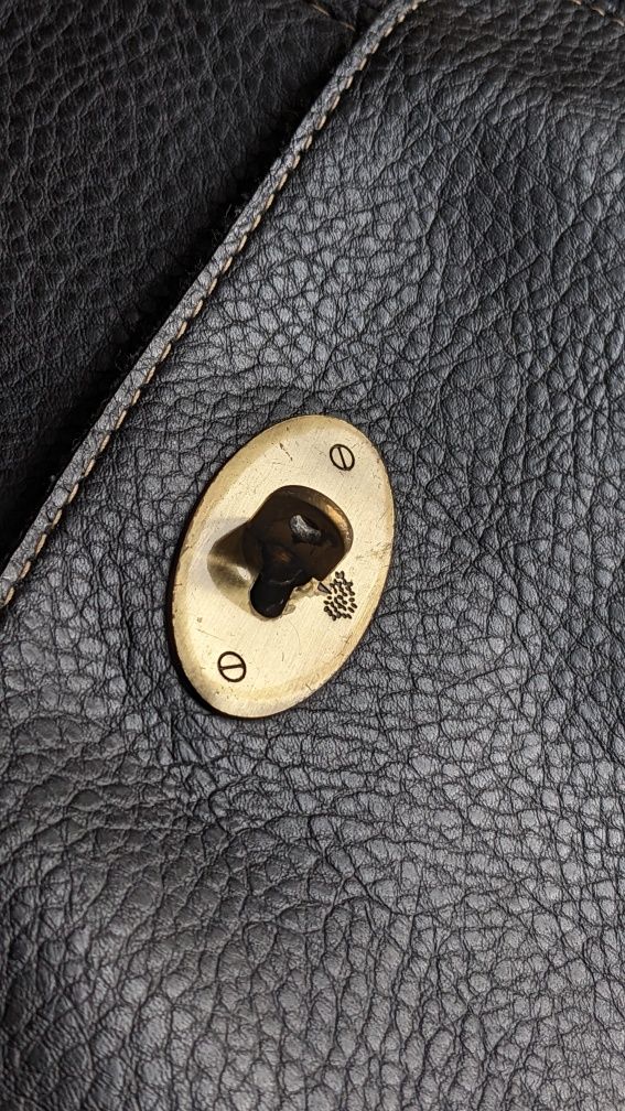 Mulberry Antony Black Small Classic Grain -torebka, torba,  skóra, ORY