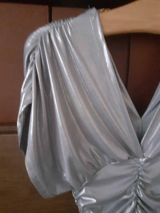 Srebrna bluzka tunika Italy Moda