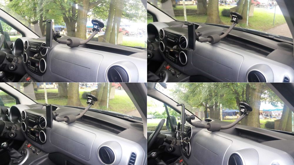 Uchwyt na tablet 7″ - 10.1″ do szyby samochodowej giętkie ramię 50cm