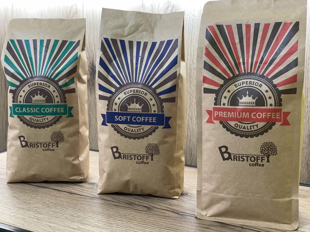 Кава в зернах Baristoff Premium 1 кг.