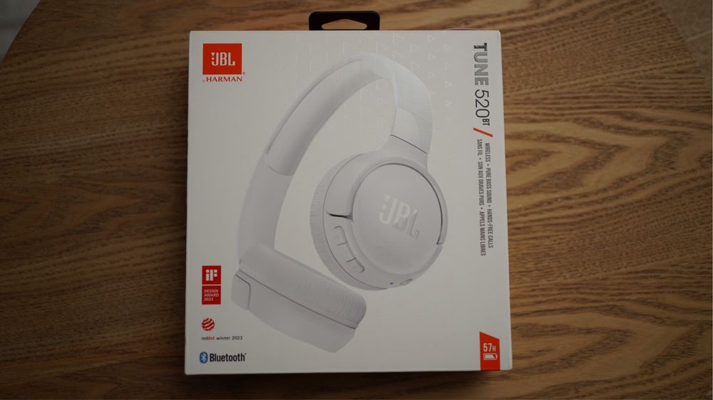 JBL TUNE 520BT Białe