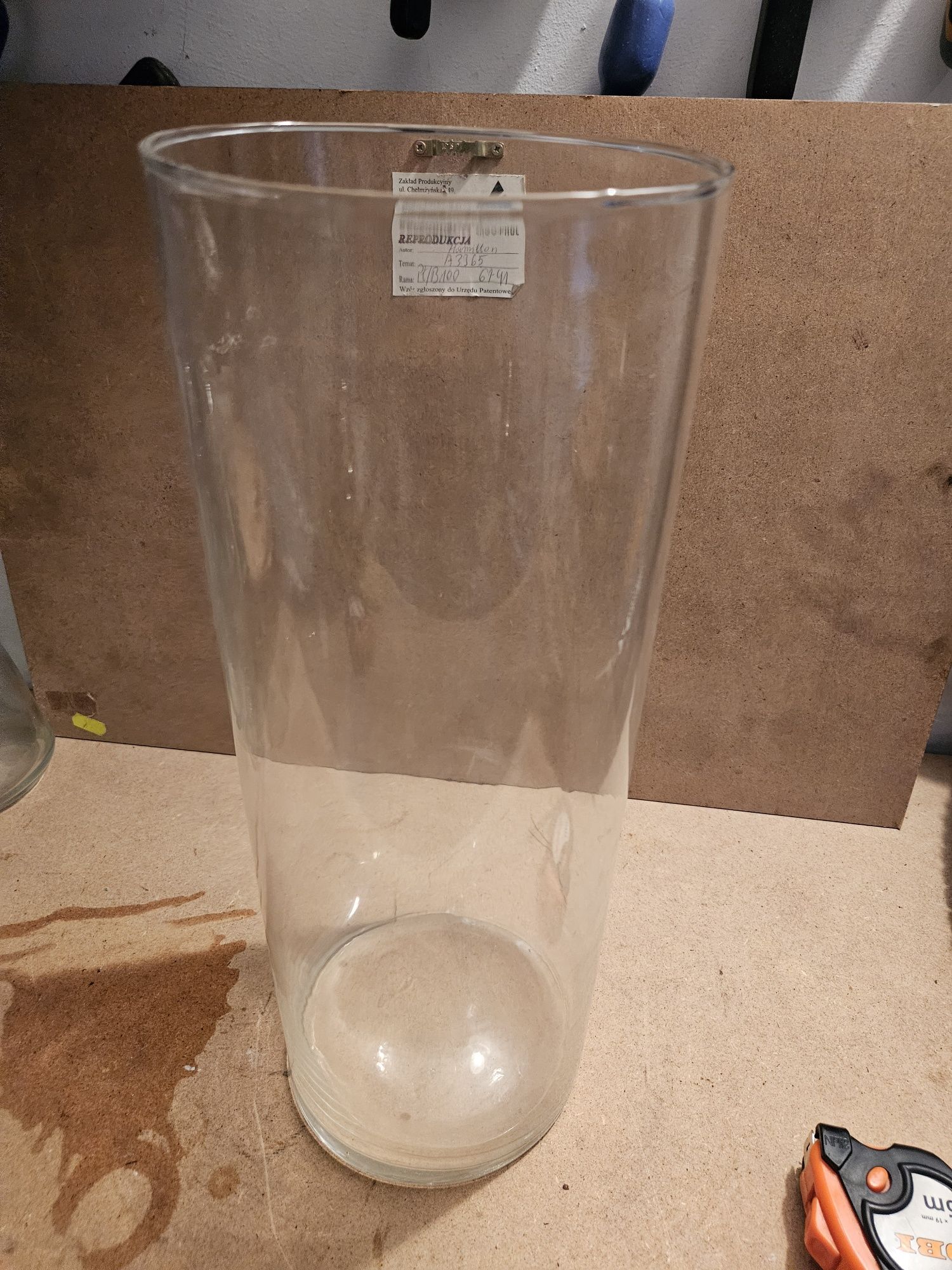 Wazon szklany cylinder – 15 x 40 cm