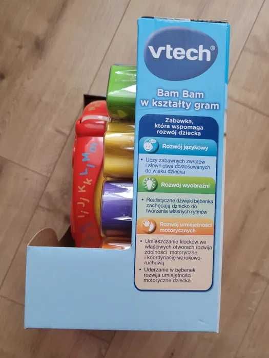 NOWA zabawka Vtech Bam bam w kształty gram Trefl bębenek dzieci sorter