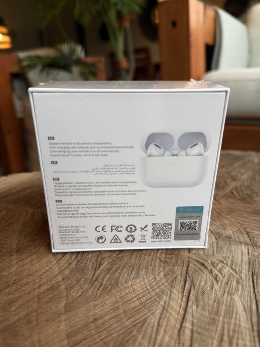 Auriculares - Air T300 Pods Pro - 2025 - Bluetooth - Branco