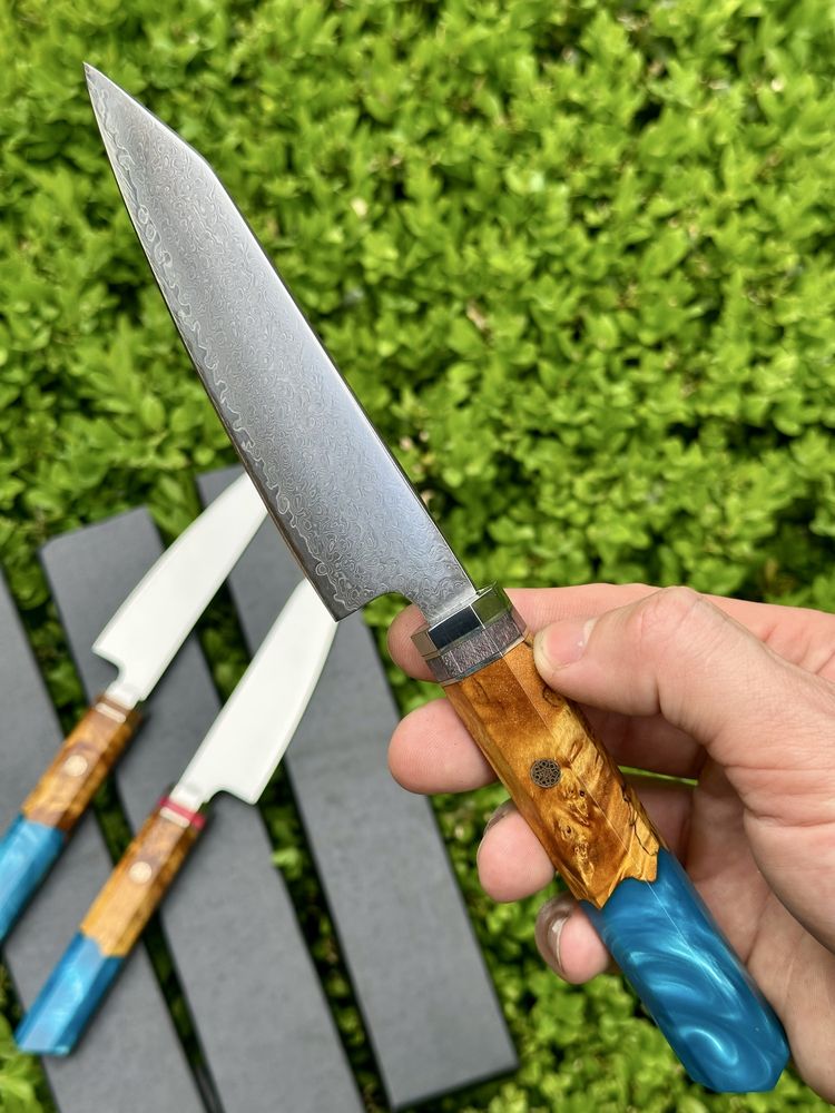 Кухонний ніж, ніж дамасская сталь, поварской нож, дамаск