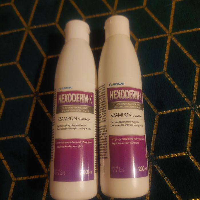 Eurowet Hexoderm-K 2× 200ml Szampon z Chlorheksydyną
