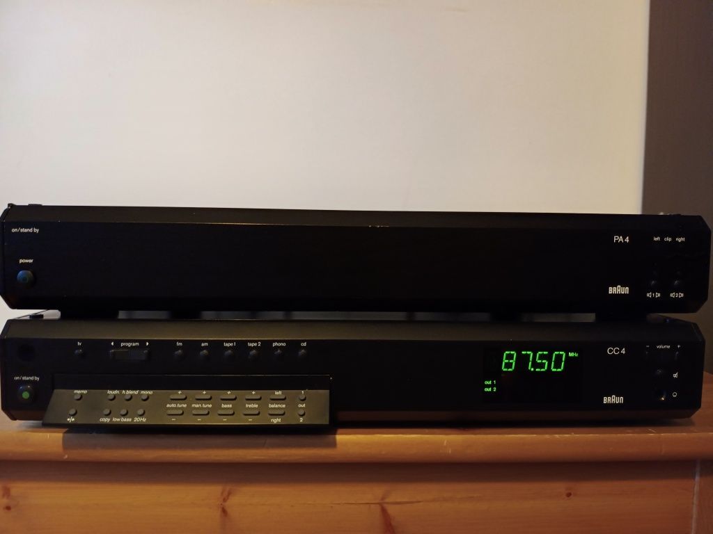 Braun PA4 i CC4 końcówka mocy i przedwaznacniacz Marantz Pioneer Sans