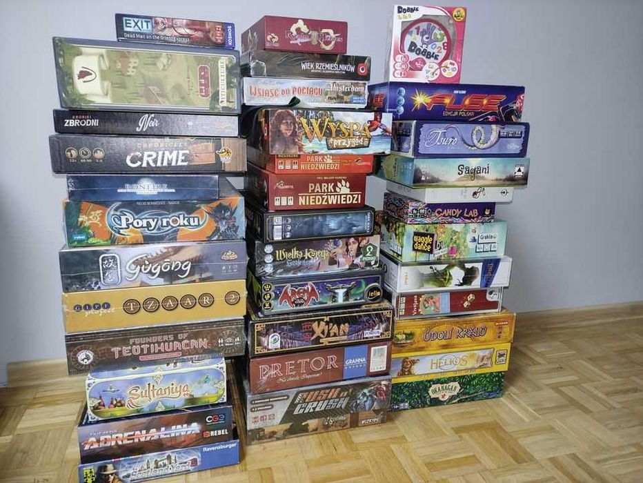 Zestaw gier planszowych i karcianych (all 1598zł) razem 18 gier/dod.