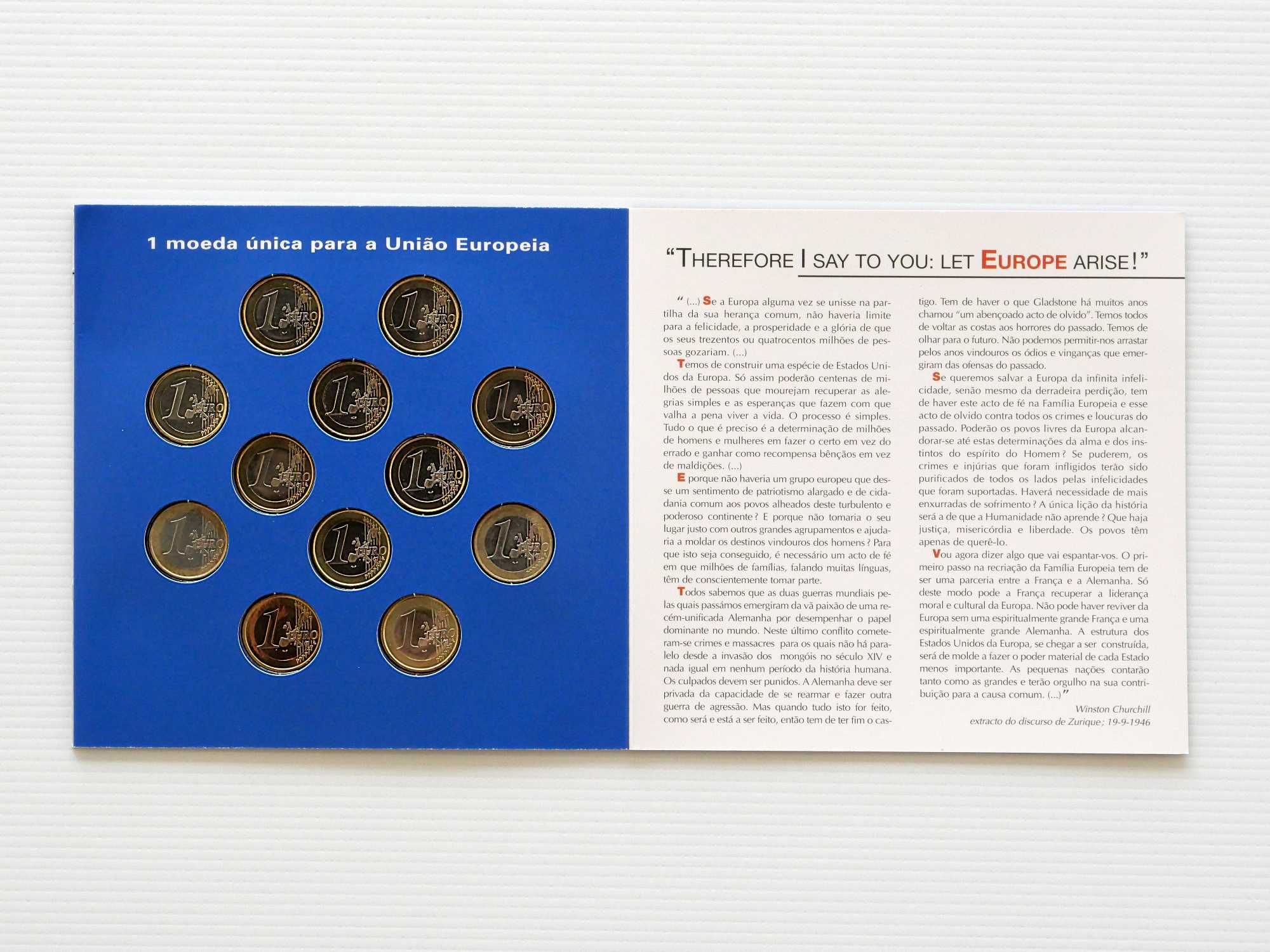 Moedas A União Europeia 2002 O Primeiro Euro de Cada País Fundador