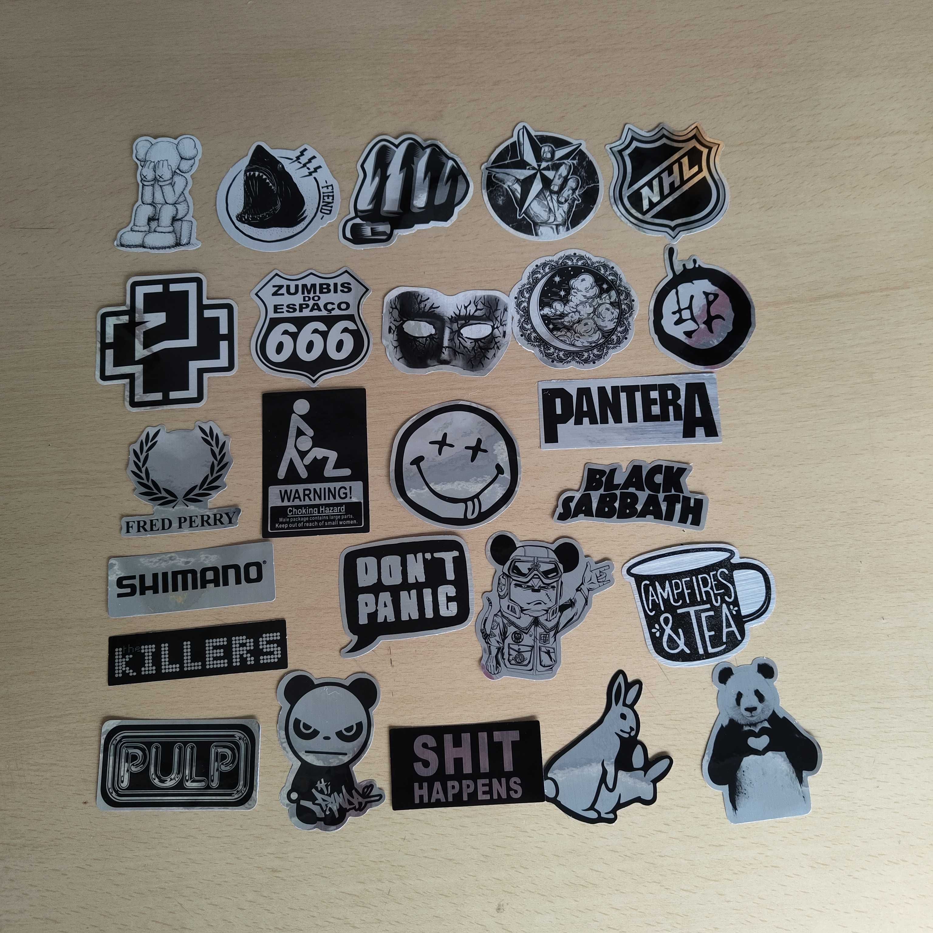 100 Stickers Autocolantes Espelhados
